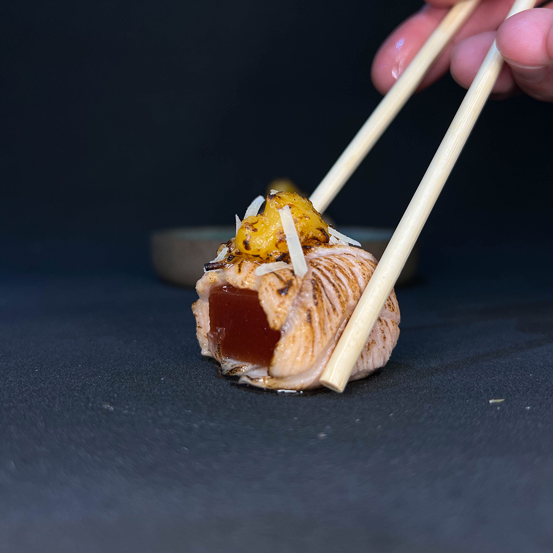 Salmão goiabada parmesão  