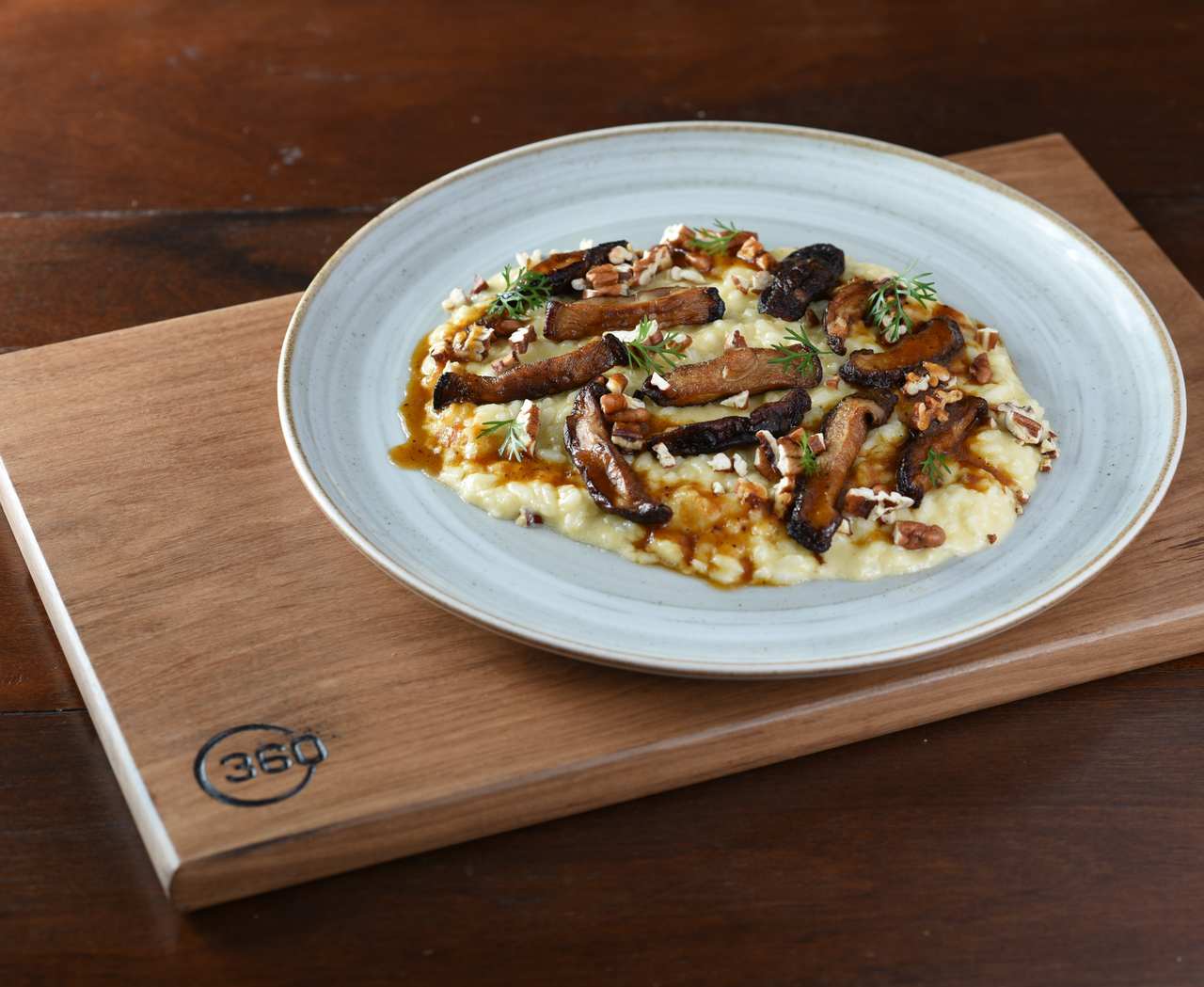 Risoto de Nozes e Cogumelos