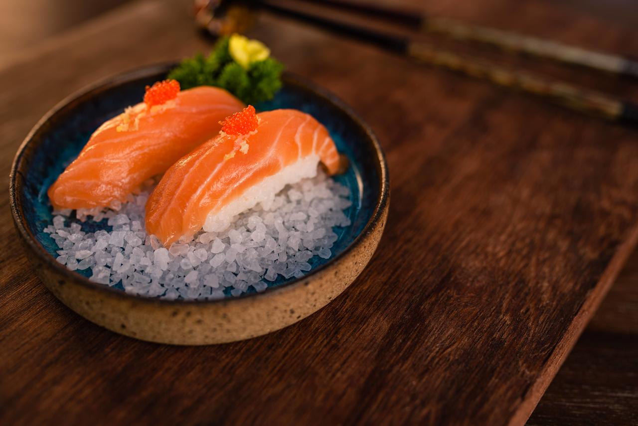 Niguiri Salmão Flor de Sal