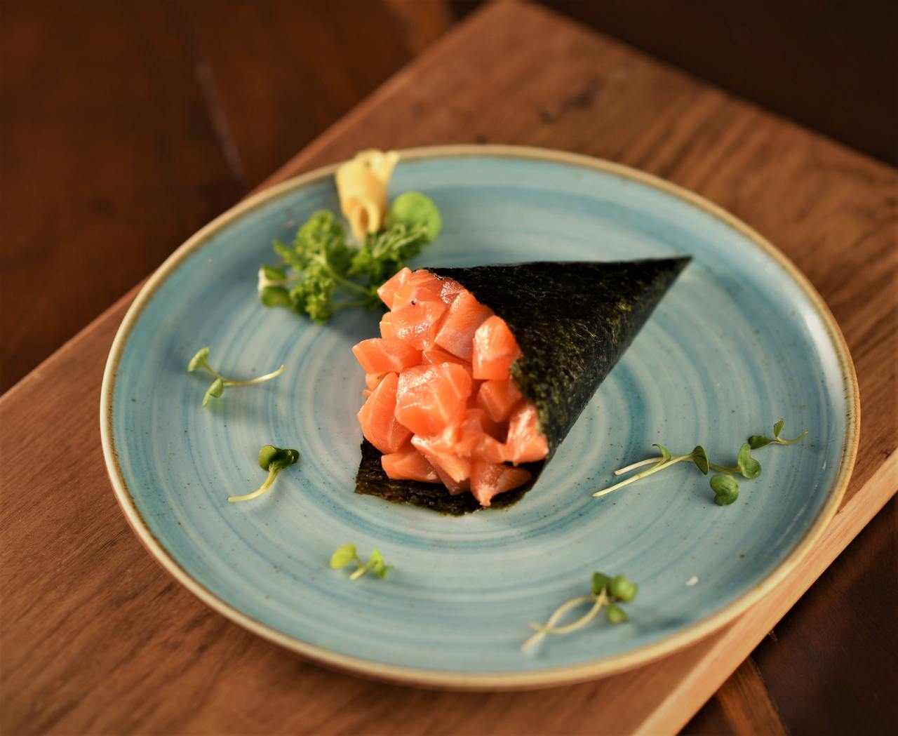 Temaki Salmão sem Arroz