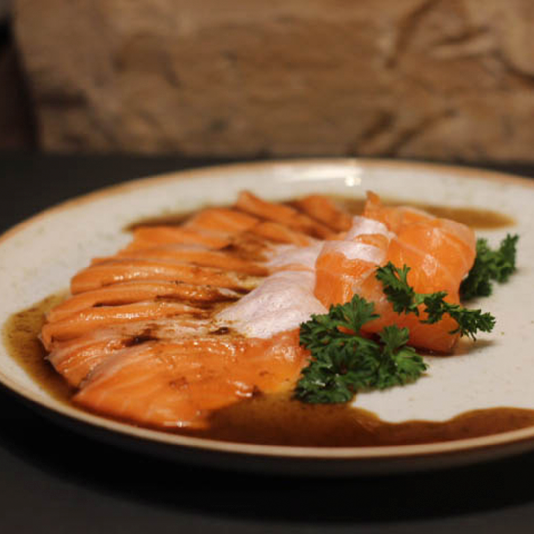 carpáccio de salmão